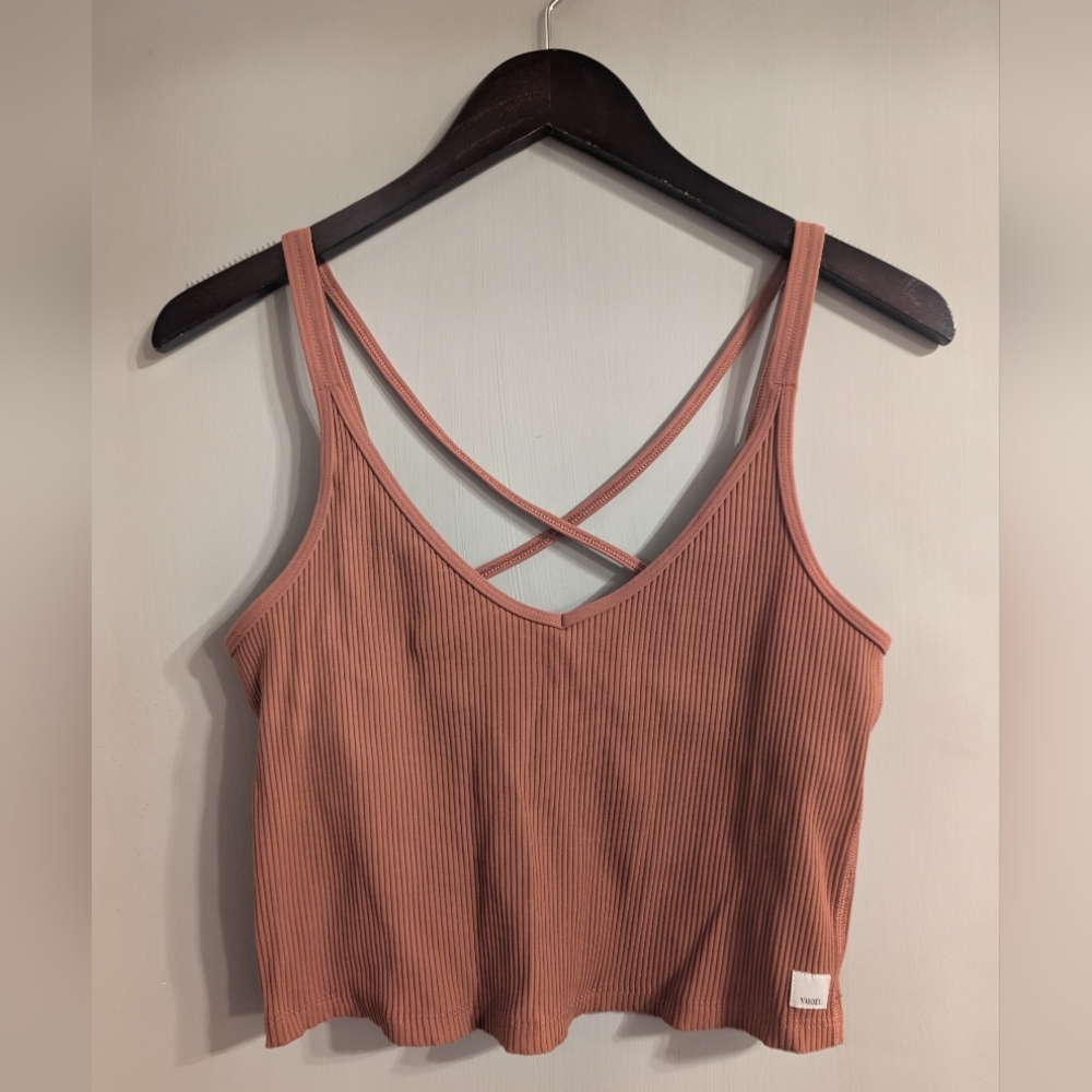 Vuori Rib Tank Rosewood - L
